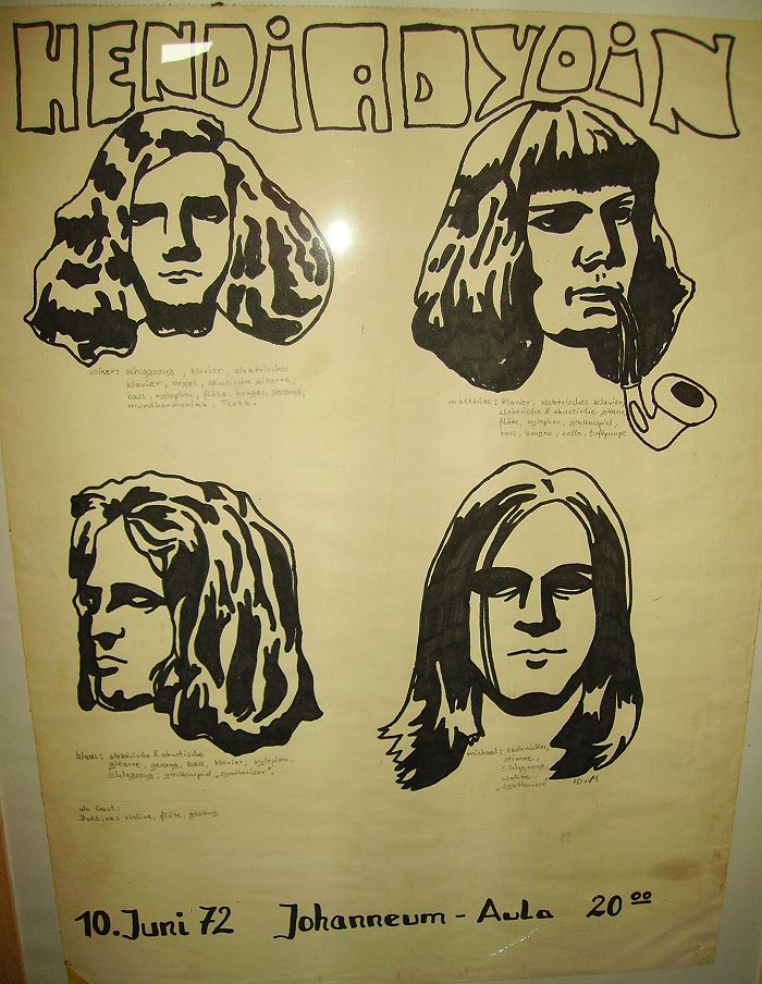 Plakat zum Konzert von Hendiydyoin